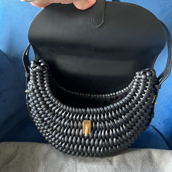 Tom Ford Woven Leather T Twist Small Crossbody - Picture 5 of 12